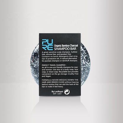 Bamboo Charcoal Shampoo Bar – Hand-Extracted & Nourishing