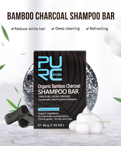 Bamboo Charcoal Shampoo Bar – Hand-Extracted & Nourishing